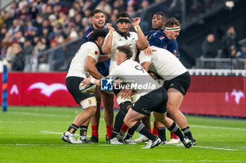 16/11/2024 - Cam Roigard of New Zealand during the Autumn Nations Series 2024, rugby union match between France and New Zealand on 16 November 2024 at Stade de France in Saint-Denis near Paris, France - RUGBY - AUTUMN NATIONS SERIES 2024 - FRANCE V NEW ZEALAND - AUTUMN NATIONS SERIES - RUGBY