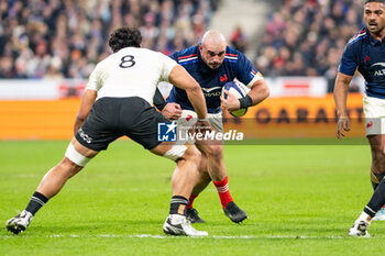 16/11/2024 - Jean Baptiste Gros of France during the Autumn Nations Series 2024, rugby union match between France and New Zealand on 16 November 2024 at Stade de France in Saint-Denis near Paris, France - RUGBY - AUTUMN NATIONS SERIES 2024 - FRANCE V NEW ZEALAND - AUTUMN NATIONS SERIES - RUGBY