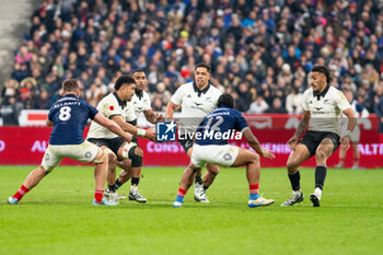 16/11/2024 - Players of New Zealand during the Autumn Nations Series 2024, rugby union match between France and New Zealand on 16 November 2024 at Stade de France in Saint-Denis near Paris, France - RUGBY - AUTUMN NATIONS SERIES 2024 - FRANCE V NEW ZEALAND - AUTUMN NATIONS SERIES - RUGBY