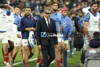 16/11/2024 - Head coach of France Fabien Galthie during the Autumn Nations Series 2024 rugby union test match between France and New Zealand (All Blacks) on 16 November 2024 at Stade de France in Saint-Denis near Paris, France - RUGBY - AUTUMN NATIONS SERIES 2024 - FRANCE V NEW ZEALAND - AUTUMN NATIONS SERIES - RUGBY