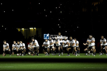 16/11/2024 - Team New Zealand performs the Haka during the Autumn Nations Series 2024 rugby union test match between France and New Zealand (All Blacks) on 16 November 2024 at Stade de France in Saint-Denis near Paris, France - RUGBY - AUTUMN NATIONS SERIES 2024 - FRANCE V NEW ZEALAND - AUTUMN NATIONS SERIES - RUGBY