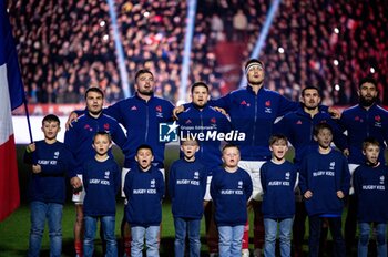 16/11/2024 - National antheme before the Autumn Nations Series 2024, rugby union match between France and New Zealand on 16 November 2024 at Stade de France in Saint-Denis near Paris, France - RUGBY - AUTUMN NATIONS SERIES 2024 - FRANCE V NEW ZEALAND - AUTUMN NATIONS SERIES - RUGBY