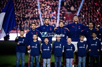 16/11/2024 - National antheme before the Autumn Nations Series 2024, rugby union match between France and New Zealand on 16 November 2024 at Stade de France in Saint-Denis near Paris, France - RUGBY - AUTUMN NATIONS SERIES 2024 - FRANCE V NEW ZEALAND - AUTUMN NATIONS SERIES - RUGBY