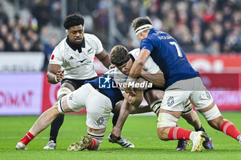 16/11/2024 - Scott Barrett and Peter Lakai during the Autumn Nations Series XV rugby match France VS New Zealand All Blacks at Stade de France in Saint Denis near Paris, on November 16 2024. Photo Victor Joly / DPPI - RUGBY - AUTUMN NATIONS SERIES 2024 - FRANCE V NEW ZEALAND - AUTUMN NATIONS SERIES - RUGBY