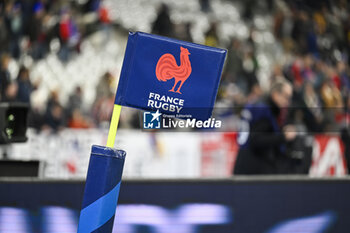 16/11/2024 - The corner post illustration during the Autumn Nations Series XV rugby match France VS New Zealand All Blacks at Stade de France in Saint Denis near Paris, on November 16 2024. Photo Victor Joly / DPPI - RUGBY - AUTUMN NATIONS SERIES 2024 - FRANCE V NEW ZEALAND - AUTUMN NATIONS SERIES - RUGBY