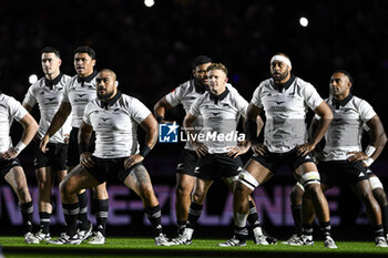 16/11/2024 - Damian McKenzie and players during the Kapa o Pango maori haka during the Autumn Nations Series XV rugby match France VS New Zealand All Blacks at Stade de France in Saint Denis near Paris, on November 16 2024. Photo Victor Joly / DPPI - RUGBY - AUTUMN NATIONS SERIES 2024 - FRANCE V NEW ZEALAND - AUTUMN NATIONS SERIES - RUGBY