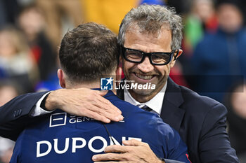 16/11/2024 - Antoine Dupont and coach Fabien Galthie during the Autumn Nations Series XV rugby match France VS New Zealand All Blacks at Stade de France in Saint Denis near Paris, on November 16 2024. Photo Victor Joly / DPPI - RUGBY - AUTUMN NATIONS SERIES 2024 - FRANCE V NEW ZEALAND - AUTUMN NATIONS SERIES - RUGBY