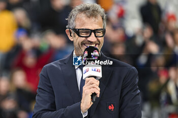 16/11/2024 - Christian Califano and Fabien Galthie on the TF1 TV set during the Autumn Nations Series XV rugby match France VS New Zealand All Blacks at Stade de France in Saint Denis near Paris, on November 16 2024. Photo Victor Joly / DPPI - RUGBY - AUTUMN NATIONS SERIES 2024 - FRANCE V NEW ZEALAND - AUTUMN NATIONS SERIES - RUGBY