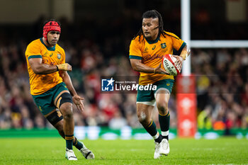 2024-11-17 - Brandon Paenga-Amosa of Australia during the 2024 Autumn Nations Series rugby union match between Wales and Australia on 17 November 2024 at Millenium Stadium in Cardiff, Wales - RUGBY - AUTUMN NATIONS SERIES 2024 - WALES V AUSTRALIA - AUTUMN NATIONS SERIES - RUGBY