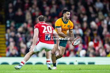 2024-11-17 - Tom Wright of Australia during the 2024 Autumn Nations Series rugby union match between Wales and Australia on 17 November 2024 at Millenium Stadium in Cardiff, Wales - RUGBY - AUTUMN NATIONS SERIES 2024 - WALES V AUSTRALIA - AUTUMN NATIONS SERIES - RUGBY