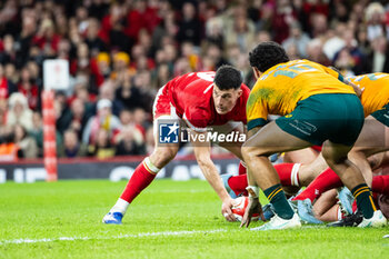 2024-11-17 - Ellis Bevan of Wales during the 2024 Autumn Nations Series rugby union match between Wales and Australia on 17 November 2024 at Millenium Stadium in Cardiff, Wales - RUGBY - AUTUMN NATIONS SERIES 2024 - WALES V AUSTRALIA - AUTUMN NATIONS SERIES - RUGBY