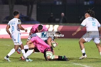 2024-01-20 - Chop tackle ( Montpellier Herault Rugby ) - BENETTON RUGBY VS MONTPELLIER HéRAULT RUGBY - CHALLENGE CUP - RUGBY