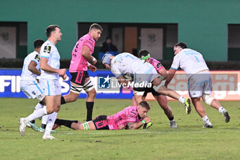 2024-01-20 - Chop tackl of Clement Doumenc ( Montpellier Herault Rugby ) - BENETTON RUGBY VS MONTPELLIER HéRAULT RUGBY - CHALLENGE CUP - RUGBY