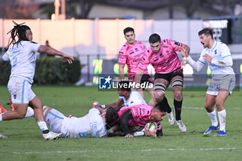 2024-01-20 - Choke tackle of Onisi Ratave ( Benetton Rugby ) - BENETTON RUGBY VS MONTPELLIER HéRAULT RUGBY - CHALLENGE CUP - RUGBY