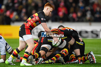 2024-01-19 - Gloucester Rugby Scrum Half Caolan Englefield during the European Rugby Challenge Cup, rugby union match between Gloucester Rugby and Castres Olympique on 19 January 2024 at the Kingsholm Stadium in Gloucester, England - RUGBY - CHALLENGE CUP - GLOUCESTER V CASTRES - CHALLENGE CUP - RUGBY