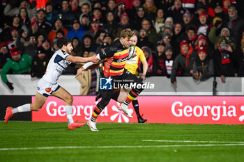 2024-01-19 - Gloucester Rugby Wing Ollie Thorley during the European Rugby Challenge Cup, rugby union match between Gloucester Rugby and Castres Olympique on 19 January 2024 at the Kingsholm Stadium in Gloucester, England - RUGBY - CHALLENGE CUP - GLOUCESTER V CASTRES - CHALLENGE CUP - RUGBY