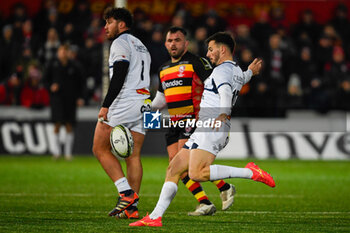 2024-01-19 - Castres Olympique Fly-half Pierre Popelin during the European Rugby Challenge Cup, rugby union match between Gloucester Rugby and Castres Olympique on 19 January 2024 at the Kingsholm Stadium in Gloucester, England - RUGBY - CHALLENGE CUP - GLOUCESTER V CASTRES - CHALLENGE CUP - RUGBY