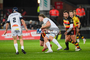2024-01-19 - Castres Olympique Lock Tom Staniforth during the European Rugby Challenge Cup, rugby union match between Gloucester Rugby and Castres Olympique on 19 January 2024 at the Kingsholm Stadium in Gloucester, England - RUGBY - CHALLENGE CUP - GLOUCESTER V CASTRES - CHALLENGE CUP - RUGBY