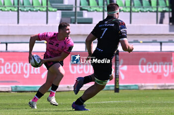 14/04/2024 - Actions of Alessandro Garbisi ( Benetton Rugby ) during EPCR CHALLENGE CUP game between BENETTON RUGBY and CONNACHT at Monigo Stadium, Italy on April 14, 2024 - BENETTON RUGBY VS CONNACTH RUGBY - CHALLENGE CUP - RUGBY