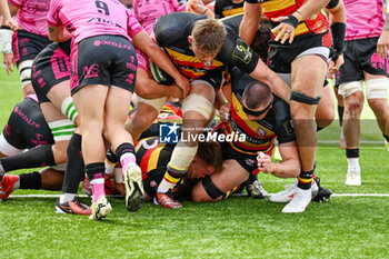 2024-05-04 - Gloucester Rugby Hooker Sebastian Blake (2) is at the bottom of the pile and scores a try during the European Rugby Challenge Cup, semi-final rugby union match between Gloucester Rugby and Benetton Rugby on 4 May 2024 at the Kingsholm Stadium in Gloucester, England - RUGBY - CHALLENGE CUP - GLOUCESTER V BENETTON RUGBY - CHALLENGE CUP - RUGBY