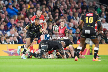 24/05/2024 - Sharks Scrum-half Grant Williams (9) during the European Rugby Challenge Cup, Final rugby union match between Gloucester Rugby and Hollywoodbets Sharks on 24 May 2024 at Tottenham Hotspur Stadium in London, England - RUGBY - CHALLENGE CUP - FINAL - GLOUCESTER V SHARKS - CHALLENGE CUP - RUGBY