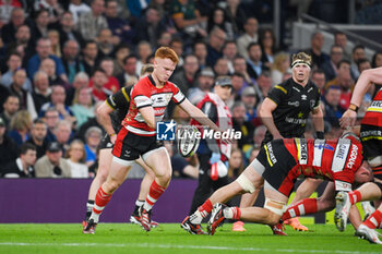 24/05/2024 - Gloucester Rugby Scrum Half Caolan Englefield (9) during the European Rugby Challenge Cup, Final rugby union match between Gloucester Rugby and Hollywoodbets Sharks on 24 May 2024 at Tottenham Hotspur Stadium in London, England - RUGBY - CHALLENGE CUP - FINAL - GLOUCESTER V SHARKS - CHALLENGE CUP - RUGBY