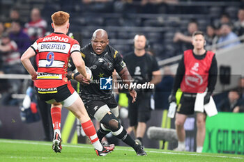 24/05/2024 - Hollywoodbets Sharks Hooker Bongi Mbonambi (2) during the European Rugby Challenge Cup, Final rugby union match between Gloucester Rugby and Hollywoodbets Sharks on 24 May 2024 at Tottenham Hotspur Stadium in London, England - RUGBY - CHALLENGE CUP - FINAL - GLOUCESTER V SHARKS - CHALLENGE CUP - RUGBY