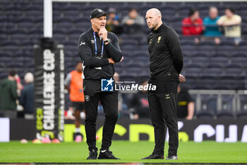 24/05/2024 - Hollywoodbets Sharks Director of Rugby Neil Powell and Gloucester Rugby Director of Rugby George Skivington ahead of the European Rugby Challenge Cup, Final rugby union match between Gloucester Rugby and Hollywoodbets Sharks on 24 May 2024 at Tottenham Hotspur Stadium in London, England - RUGBY - CHALLENGE CUP - FINAL - GLOUCESTER V SHARKS - CHALLENGE CUP - RUGBY