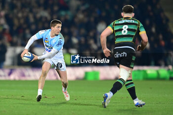 2024-01-12 - Bayonne fly-half Thomas Dolhagaray during the Champions Cup, rugby union match between Northampton Saints and Aviron Bayonnais (Bayonne) on 12 January 2024 at Franklins Gardens in Northampton, England - RUGBY - CHAMPIONS CUP - NORTHAMPTON V BAYONNE - CHAMPIONS CUP - RUGBY