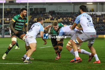 2024-01-12 - Northampton Saints back row Tom Pearson during the Champions Cup, rugby union match between Northampton Saints and Aviron Bayonnais (Bayonne) on 12 January 2024 at Franklins Gardens in Northampton, England - RUGBY - CHAMPIONS CUP - NORTHAMPTON V BAYONNE - CHAMPIONS CUP - RUGBY