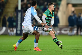 2024-01-12 - Northampton Saints centre Fraser Dingwall during the Champions Cup, rugby union match between Northampton Saints and Aviron Bayonnais (Bayonne) on 12 January 2024 at Franklins Gardens in Northampton, England - RUGBY - CHAMPIONS CUP - NORTHAMPTON V BAYONNE - CHAMPIONS CUP - RUGBY