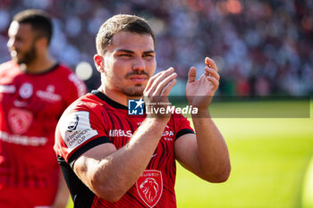 2024-04-14 - Antoine Dupont of Toulouse applauds the fans after the European Rugby Champions Cup, quarter final, rugby union match between Stade Toulousain (Toulouse) and Exeter Chiefs on 14 April 2024 at Stade Ernest-Wallon in Toulouse, France - RUGBY - CHAMPIONS CUP - TOULOUSE V EXETER - CHAMPIONS CUP - RUGBY