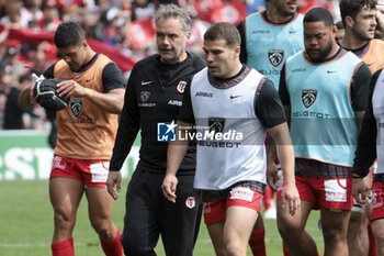 2024-05-05 - Coach of Stade Toulousain Ugo Mola, Antoine Dupont of Stade Toulousain during the Champions Cup, Semi-finals, rugby union match between Stade Toulousain (Toulouse) and Harlequins on May 5, 2024 at the Stadium of Toulouse in Toulouse, France - RUGBY - CHAMPIONS CUP - TOULOUSE V HARLEQUINS - CHAMPIONS CUP - RUGBY