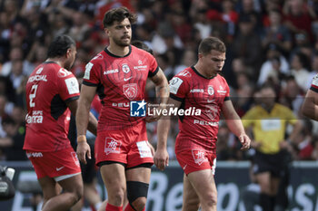 05/05/2024 - Romain Ntamack, Antoine Dupont of Stade Toulousain during the Champions Cup, Semi-finals, rugby union match between Stade Toulousain (Toulouse) and Harlequins on May 5, 2024 at the Stadium of Toulouse in Toulouse, France - RUGBY - CHAMPIONS CUP - TOULOUSE V HARLEQUINS - HEINEKEN CHAMPIONS CUP - RUGBY