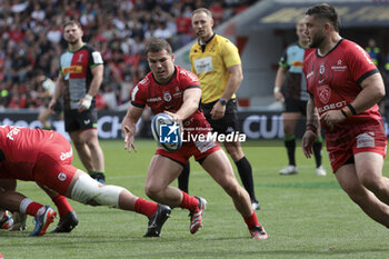 05/05/2024 - Antoine Dupont of Stade Toulousain during the Champions Cup, Semi-finals, rugby union match between Stade Toulousain (Toulouse) and Harlequins on May 5, 2024 at the Stadium of Toulouse in Toulouse, France - RUGBY - CHAMPIONS CUP - TOULOUSE V HARLEQUINS - HEINEKEN CHAMPIONS CUP - RUGBY