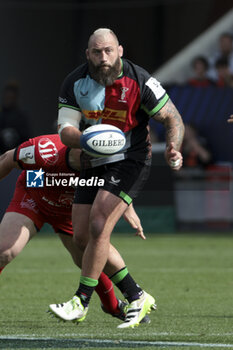 05/05/2024 - Joe Marler of Harlequins during the Champions Cup, Semi-finals, rugby union match between Stade Toulousain (Toulouse) and Harlequins on May 5, 2024 at the Stadium of Toulouse in Toulouse, France - RUGBY - CHAMPIONS CUP - TOULOUSE V HARLEQUINS - HEINEKEN CHAMPIONS CUP - RUGBY