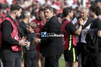 05/05/2024 - President of Stade Toulousain Didier Lacroix following the Champions Cup, Semi-finals, rugby union match between Stade Toulousain (Toulouse) and Harlequins on May 5, 2024 at the Stadium of Toulouse in Toulouse, France - RUGBY - CHAMPIONS CUP - TOULOUSE V HARLEQUINS - HEINEKEN CHAMPIONS CUP - RUGBY
