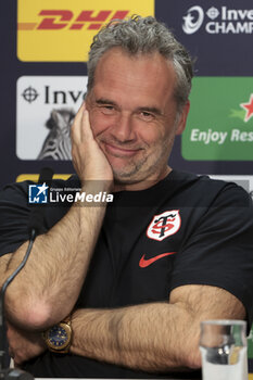 05/05/2024 - Coach of Stade Toulousain Ugo Mola during the press conference following the Champions Cup, Semi-finals, rugby union match between Stade Toulousain (Toulouse) and Harlequins on May 5, 2024 at the Stadium of Toulouse in Toulouse, France - RUGBY - CHAMPIONS CUP - TOULOUSE V HARLEQUINS - HEINEKEN CHAMPIONS CUP - RUGBY