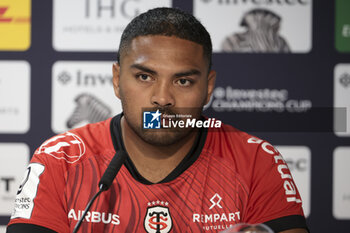 05/05/2024 - Peato Mauvaka of Stade Toulousain during the press conference following the Champions Cup, Semi-finals, rugby union match between Stade Toulousain (Toulouse) and Harlequins on May 5, 2024 at the Stadium of Toulouse in Toulouse, France - RUGBY - CHAMPIONS CUP - TOULOUSE V HARLEQUINS - HEINEKEN CHAMPIONS CUP - RUGBY