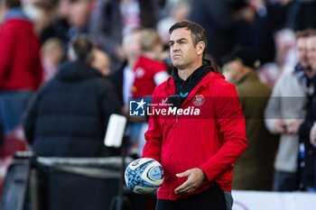 2024-10-12 - Head Coach Johann van Graan of Bath Rugby during the English championship Gallagher Premiership Rugby Union match between Gloucester Rugby and Bath Rugby on 12 October 2024 at the Kingsholm Stadium in Gloucester, England - RUGBY - ENGLISH CHAMPIONSHIP - GLOUCESTER V BATH - PREMERSHIP RUGBY UNION - RUGBY