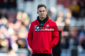 2024-10-12 - Head Coach Johann van Graan of Bath Rugby during the English championship Gallagher Premiership Rugby Union match between Gloucester Rugby and Bath Rugby on 12 October 2024 at the Kingsholm Stadium in Gloucester, England - RUGBY - ENGLISH CHAMPIONSHIP - GLOUCESTER V BATH - PREMERSHIP RUGBY UNION - RUGBY