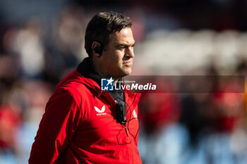 2024-10-12 - Head Coach Johann van Graan of Bath Rugby during the English championship Gallagher Premiership Rugby Union match between Gloucester Rugby and Bath Rugby on 12 October 2024 at the Kingsholm Stadium in Gloucester, England - RUGBY - ENGLISH CHAMPIONSHIP - GLOUCESTER V BATH - PREMERSHIP RUGBY UNION - RUGBY