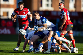 2024-10-12 - Louis Schreuder of Bath Rugby during the English championship Gallagher Premiership Rugby Union match between Gloucester Rugby and Bath Rugby on 12 October 2024 at the Kingsholm Stadium in Gloucester, England - RUGBY - ENGLISH CHAMPIONSHIP - GLOUCESTER V BATH - PREMERSHIP RUGBY UNION - RUGBY