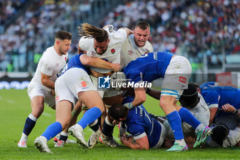 2024-02-03 - England ruck -  ITALY VS ENGLAND - SIX NATIONS - RUGBY