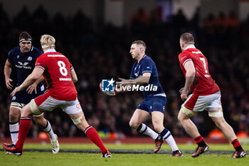 2024-02-03 - Finn Russell of Scotland during the 2024 Six nations Championship, rugby union match between Wales and Scotland on 3 February 2024 at Millenium Stadium in Cardiff, Wales - RUGBY - SIX NATIONS 2024 - WALES V SCOTLAND - SIX NATIONS - RUGBY