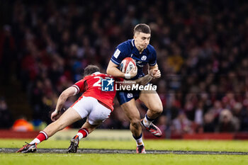 2024-02-03 - Cameron Redpath of Scotland and Ioan Lloyd of Wales during the 2024 Six nations Championship, rugby union match between Wales and Scotland on 3 February 2024 at Millenium Stadium in Cardiff, Wales - RUGBY - SIX NATIONS 2024 - WALES V SCOTLAND - SIX NATIONS - RUGBY