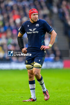 2024-02-10 - Grant Gilchrist of Scotland during the 2024 Six nations Championship, rugby union match between Scotland and France on 10 February 2024 at Scottish Gas Murrayfield in Edinburgh, Scotland - RUGBY - SIX NATIONS 2024 - SCOTLAND V FRANCE - SIX NATIONS - RUGBY