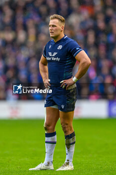 2024-02-10 - Duhan van der Merwe of Scotland during the 2024 Six nations Championship, rugby union match between Scotland and France on 10 February 2024 at Scottish Gas Murrayfield in Edinburgh, Scotland - RUGBY - SIX NATIONS 2024 - SCOTLAND V FRANCE - SIX NATIONS - RUGBY