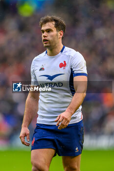 2024-02-10 - Damian Penaud of France during the 2024 Six nations Championship, rugby union match between Scotland and France on 10 February 2024 at Scottish Gas Murrayfield in Edinburgh, Scotland - RUGBY - SIX NATIONS 2024 - SCOTLAND V FRANCE - SIX NATIONS - RUGBY