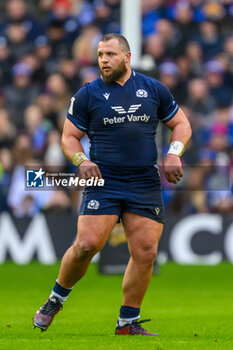 2024-02-10 - Pierre Schoeman of Scotland during the 2024 Six nations Championship, rugby union match between Scotland and France on 10 February 2024 at Scottish Gas Murrayfield in Edinburgh, Scotland - RUGBY - SIX NATIONS 2024 - SCOTLAND V FRANCE - SIX NATIONS - RUGBY